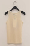 SWAYING/KNIT hairy hook tank top SW24SS1T01 off-white PS72